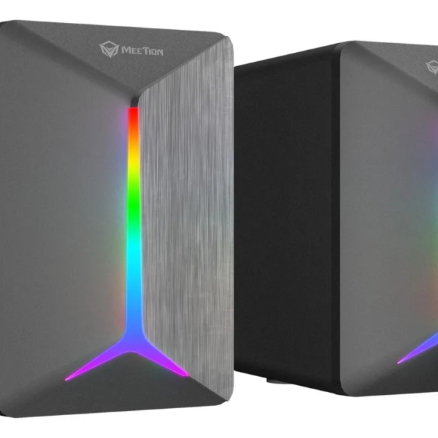 Parlante Gamer 2.0 con luz RGB Meetion MT-SP2011