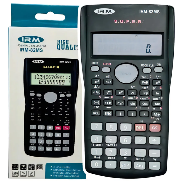 Calculadora Científica Matemática 240 Funciones Color Negro